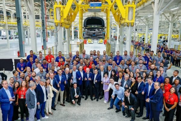 Vista de la planta de BYD en Camacari, estado de Bahia, Brasil
