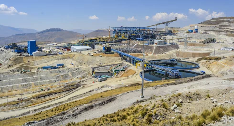 Vista de la operacion de cobre Las Bambas, controlada por la china MMG, en Apurimac, Peru