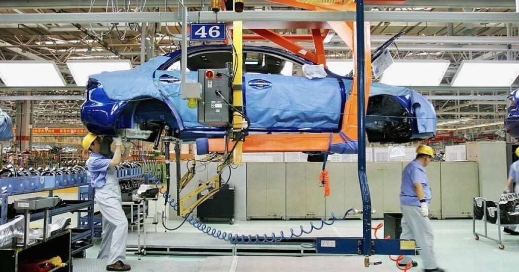 Linea de ensamble automotriz en Mexico, donde el decreto elimina el arancel del 10% a los kits SKD y CKD