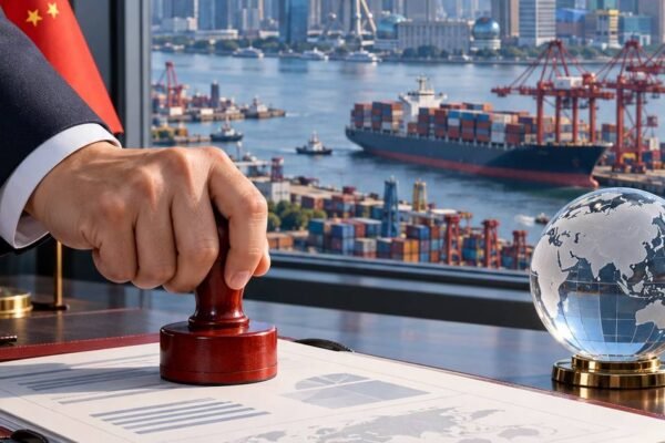 Sede de la Comision Nacional de Desarrollo y Reforma de China, organismo que aprobo las nuevas reglas de inversion en el exterior